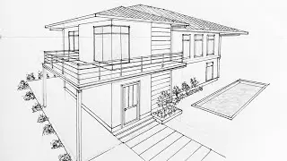 How to draw house
