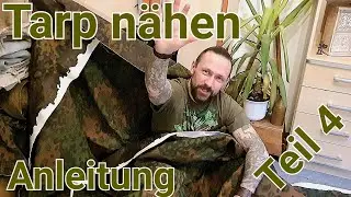 Stoff Tarp selber nähen, Anleitung Teil 4