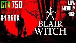 Blair Witch | GTX 750 + Athlon x4 860k | 1080p | PC Benchmark
