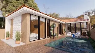 Small House Design | L-shaped house | Simple House Design