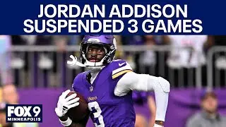 Vikings WR Jordan Addison suspended 3 games for violating substance abuse policy