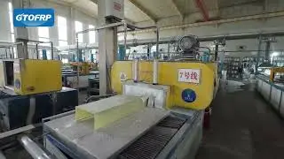 Polyurethane Cable Tray Production Process | Factory Manufacturing Line#gfrp #fiberglass #cabletray