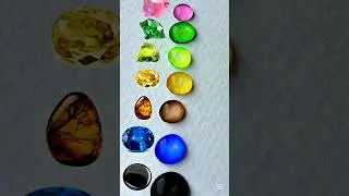 ❤️&zwj;🔥Gemstone Color Mixing Experience 🔥 #colormixing #colors #asmr #gemstones