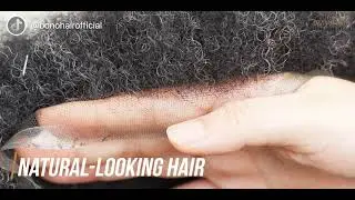 Grey Hair Afro Hair Unit| Bono Hair System Factory