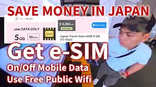 SAKURA MOBILE ESIM | 5GB DATA -10 DAYS IN JAPAN | ON & OFF MOBILE DATA USE PUBLIC WIFI SAVE MONEY