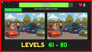 Roblox FIND THE DIFFERENCES Walkthrough [Level 61 to 80]