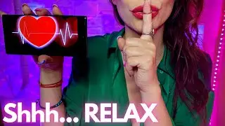 ASMR ROLEPLAY 💓 HEARTBEAT AND BREATHING SOUNDS IN SILENT ROOM FOR DEEP RELAXATION