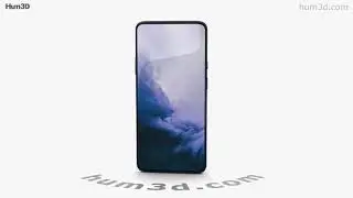 OnePlus 7 Pro Nebula Blue 3D model by 3DModels.org