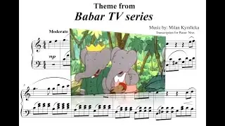 Babar the Elephant TV Series Theme Piano