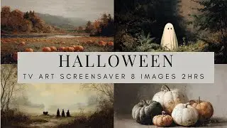 Halloween TV Art Screensaver | Halloween Vintage Ghost Paintings | Witches TV Art 8 Images 2 Hrs