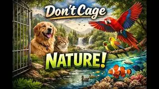 Stop Caging Animals ❌ Dogs, Cats & Birds Deserve Freedom 🐾