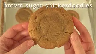 brown sugar cinnamon cookies 🍂 bake with me