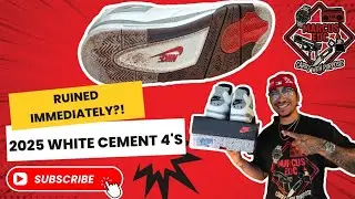 The PERFECT Retro?! | 2025 Air Jordan 4 White Cement | 1 Day Wear Test | First Impressions | On Feet