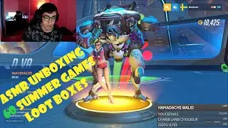 ASMR Unboxing 60 2021 Summer Games Loot Boxes in Overwatch ( Mouth sounds, keyboard clicking)