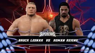 WWE 2K17 PC Gameplay 1080p Full HD Brock Lesnar Vs Roman Reigns