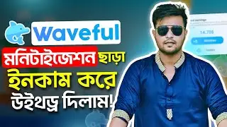মনিটাইজেশন ছাড়া ইনকাম করে উইথড্র দিলাম | How to withdraw from Waveful