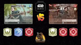 Chirrut Aggression vs Cassian Aggression | Star Wars Unlimited Premier Gameplay | Bo3