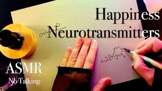 Drawing your happiness neurotransmitters - ASMR No talking - Quiet, slow, low light