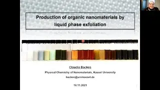 Production of organic nanomaterials by liquid phase exfoliation - Claudia Backes