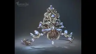 Диадема Чудотравного Прилунья в ZBrush / The Diadem of Moonlit Enchantment in ZBrush