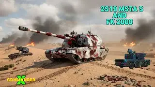 2S19 MSTA_S Artillery and FK_2000 Air Defense Gameplay | MWT tank battles 