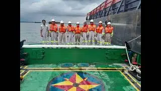Safety Talk & Prepare for drill TB.Global 1238 @Port of Bunati🚢👷🛟⛑️🦺⚓😇