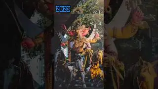parel cha maharaja 2015 to 2024 | parel workshop 2025 | ganpati aagman 2025 #shorts #ganeshchaturthi