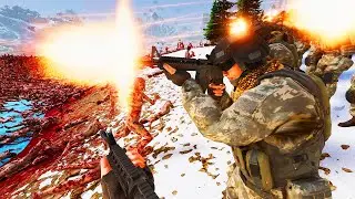 3,000,000 ZOMBIES attack MODERN ARMY - Ultimate Epic Battle Simulator 2 UEBS 2