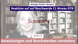 DTB C1 | Deutsch-Test f&uuml;r den Beruf C1| Lesen und Schreiben | Eine E-Mail schreiben