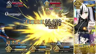 [FGO NA] Samurai Remnant Collab CQ: Takeru & Iori vs. Uesugi Kenshin (4man + FLO) 5Turn