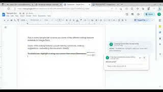 Deleting And Replacing Text In Google Doc In Suggest Mode