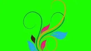 Flourish Animation Video Background Free Download HD । Green Secreen Vector। After effect