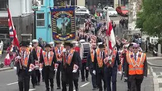 Mourne District LOL No6 Kings Coronation Parade in Kilkeel 13-5-23 Clip2
