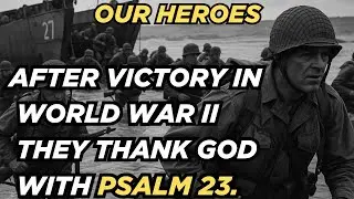 Psalm 23 - American Soldier in 1945 New York Lifts His Voice to God with Folk Gospel Choir