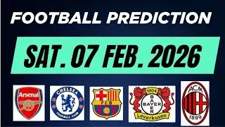 Football Predictions Today 07 February 2026 |Today Soccer Predictions| Football Betting Tips