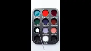 Making 8 New Colors with 4 Primary Colors #colormixing #satisfying #painting 