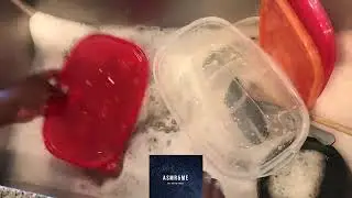 ASMR  | DishWashing Deep Sink Cleaning