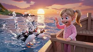 Cinco pequeños frailecillos ¡Bucea, bucea | Canciones Infantiles y Rimas para Niños