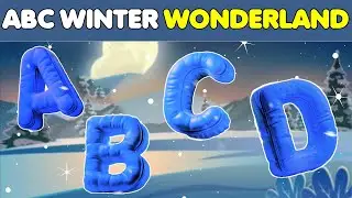 Winter Alphabet Fun for Kids | Learn ABCs with Snowy Adventures! ⛄| Giggles And Grapes
