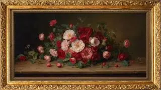 Valentine&rsquo;s Day Love Rose Oil Painting Frame TV Art | 2 Hours | Free TV Screensaver | Floral art