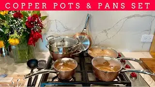 MICHELANGELO Nonstick Copper Pots & Pans | Make Mealtime A Breeze With This Versatile Set!