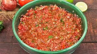 Homemade Tomato Salsa Chutney - Perfect Dip For Nachos & Chips | Simple & Tasty