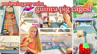 REACTING TO MY SUBSCRIBERS GUINEA PIG CAGES PART 4! 💕