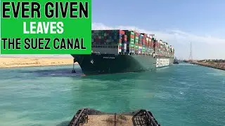 EVER GIVEN LEAVES SUEZ CANAL- i found something else