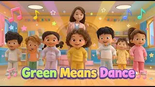 Green Means Dance💃| Red Light Yellow Light Dance Song for Kids | Fun Action Rhyme | BunnyBoom Toons