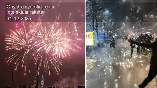 Onyktra ny&aring;rsfirare f&aring;r inte skjuta raketer