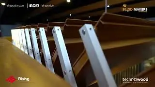 Retractable Louvred Roof System with Timber coated