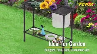 VEVOR Potting Bench: Ultimate Garden Workstation with Easy Clean & Ample Storage!