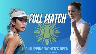 Simona Waltert vs Lanlana Tararudee | First Round | Philippine Women's Open 2026