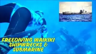 FREEDIVING HAWAII SHIPWRECKS: YO 257, San Pedro & Atlantis Submarine (REMASTERED)